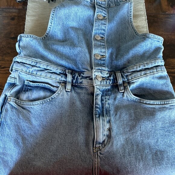 Free People We the Free Shelby Denim Overalls - Picture 8 of 11